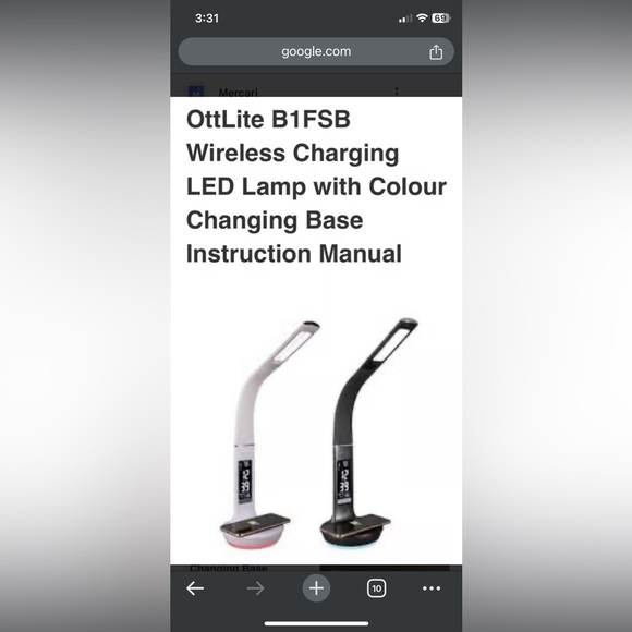 Wireless phone charger & lamp - Picture 2 of 4